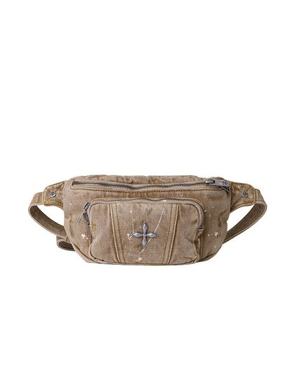 Wild Denim Crossbody Waist Bag