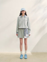 Fake Two-Piece Checkered Shirt Panel Sweatshirt - CHINASQUAD
