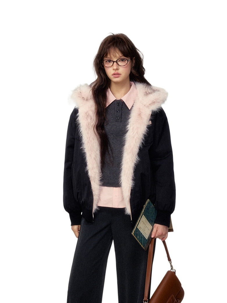 Reversible Faux Fur Jacket