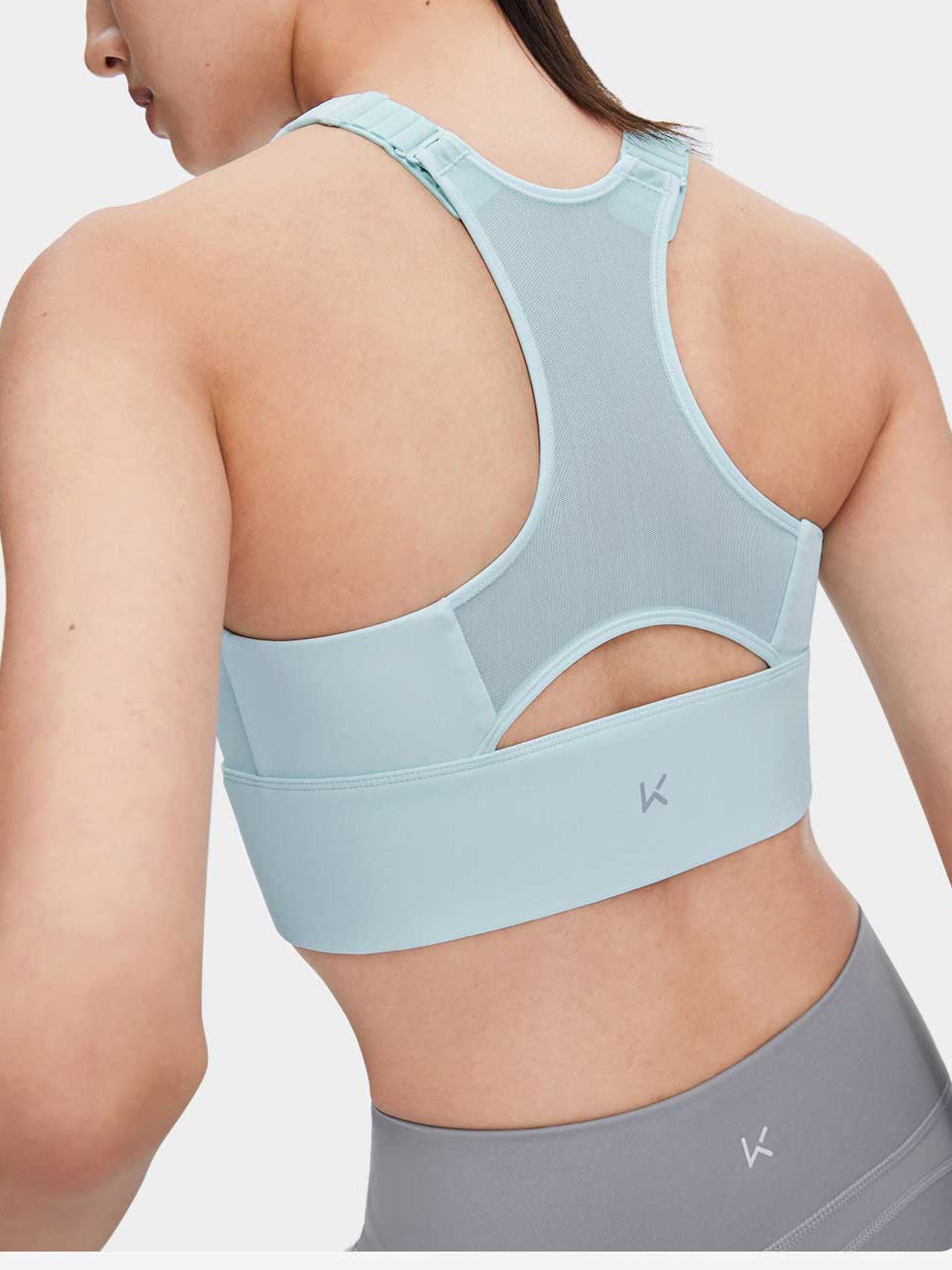 Front-zip Shockproof Sports Bra &amp; Side Support