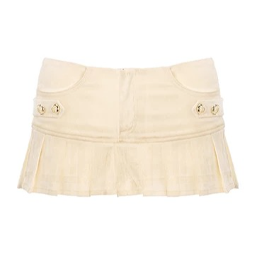 JYOSEI Cream Corset Mini Skirt Set – Skirt