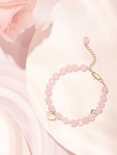 Peach Blossom Pink Crystal Bracelet - CHINASQUAD