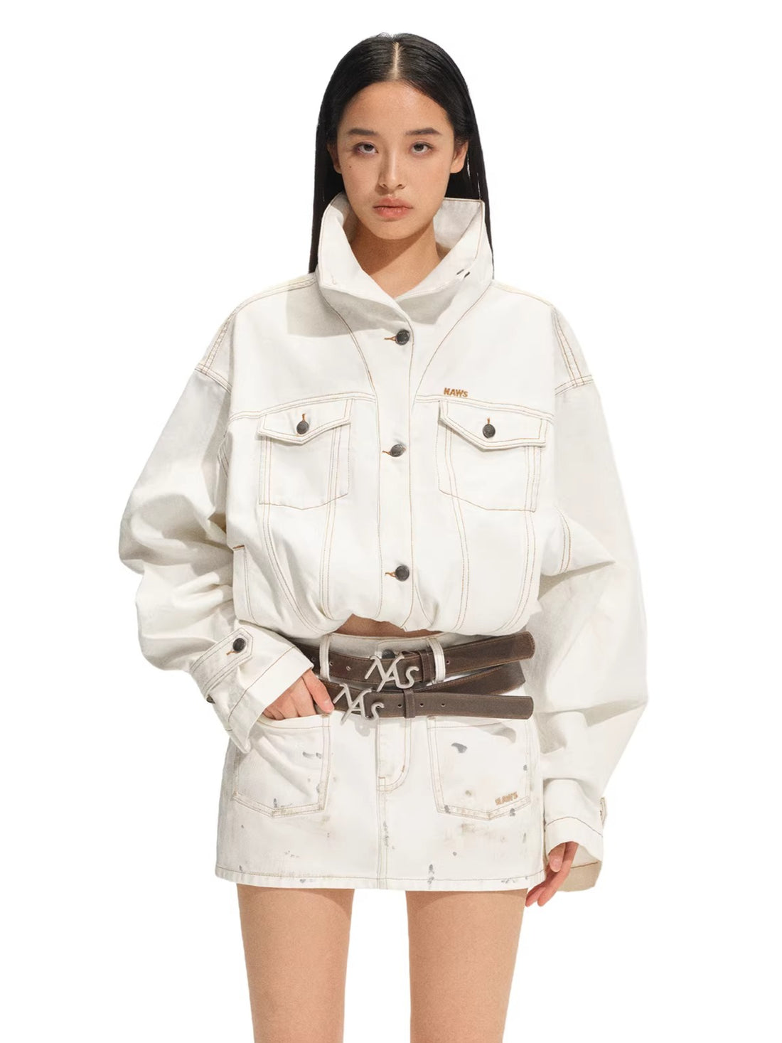 Equestrian Relaxed Denim Jacket