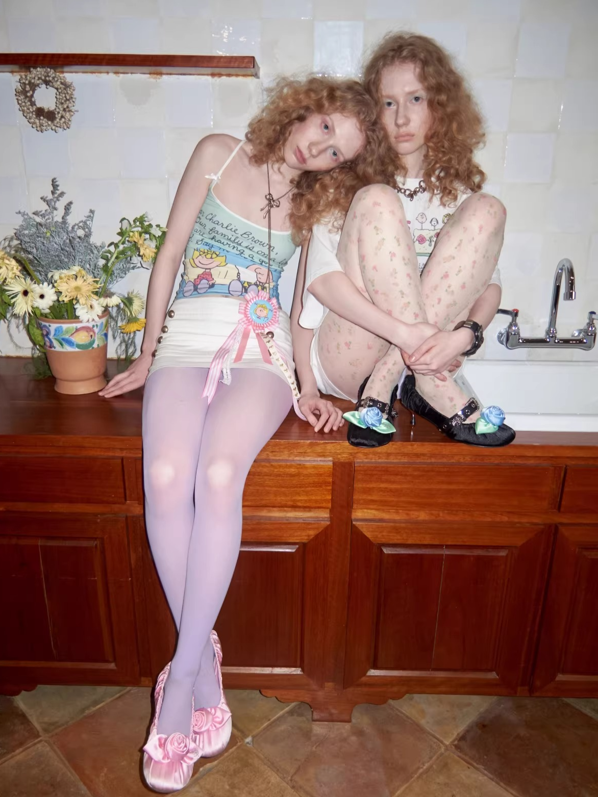 Snoopy Contrast Trim Fitted Camisole Top