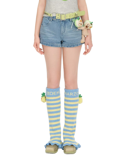 Lollipop V-Waist Slim-Fit Shorts