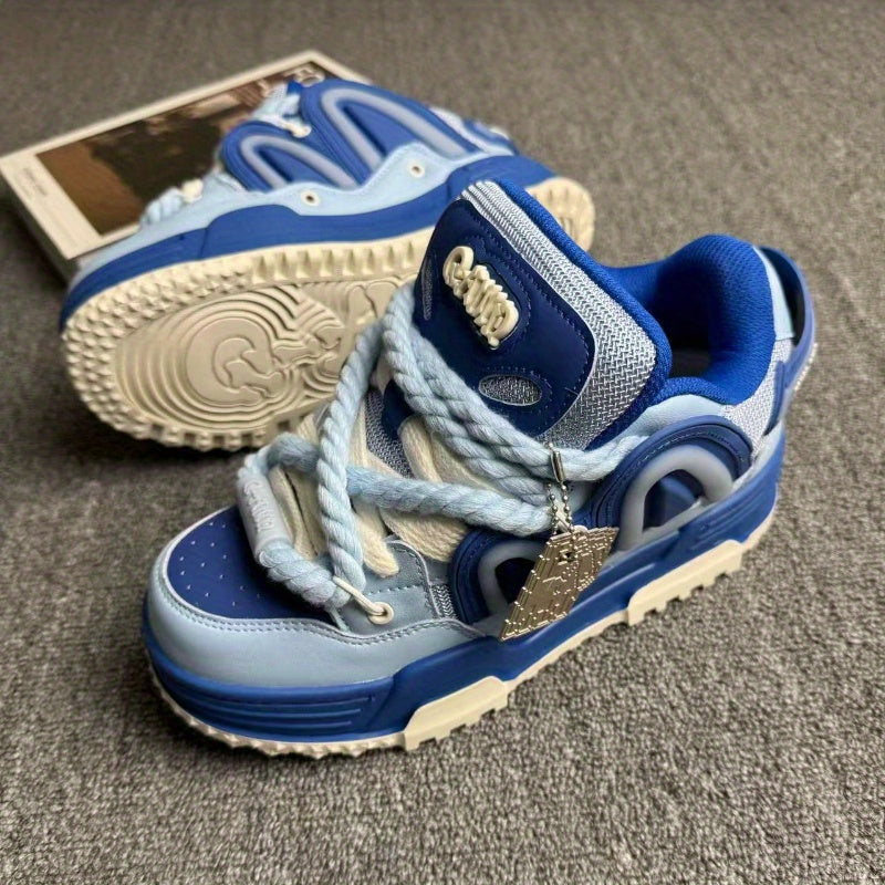 Dreamy Blue Chunky Casual Sneakers