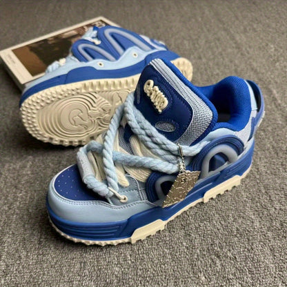 Dreamy Blue Chunky Casual Sneakers