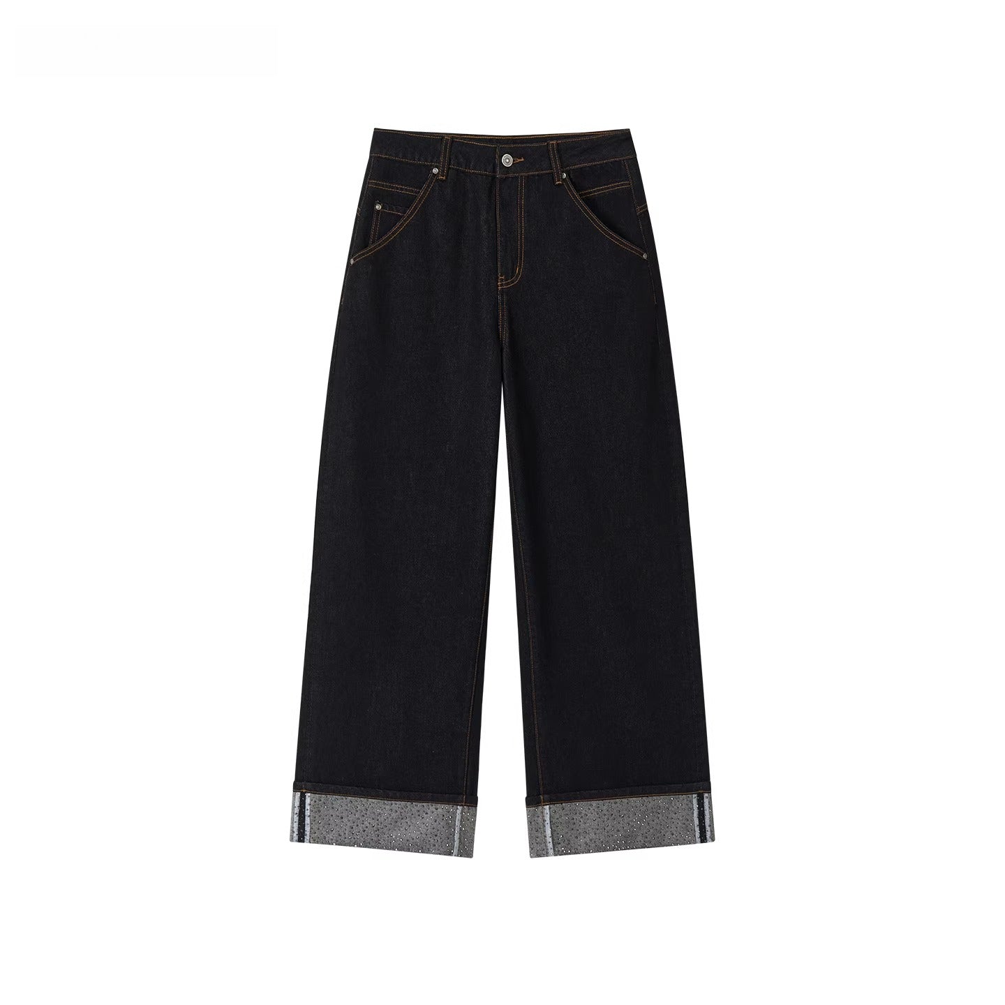Vintage Straight-Leg Denim Pants