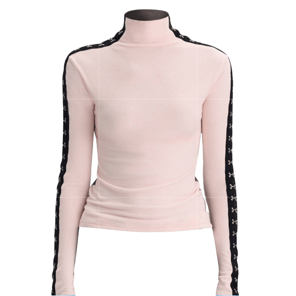 Brushed Mock-Neck Reversible Base Layer Turtleneck