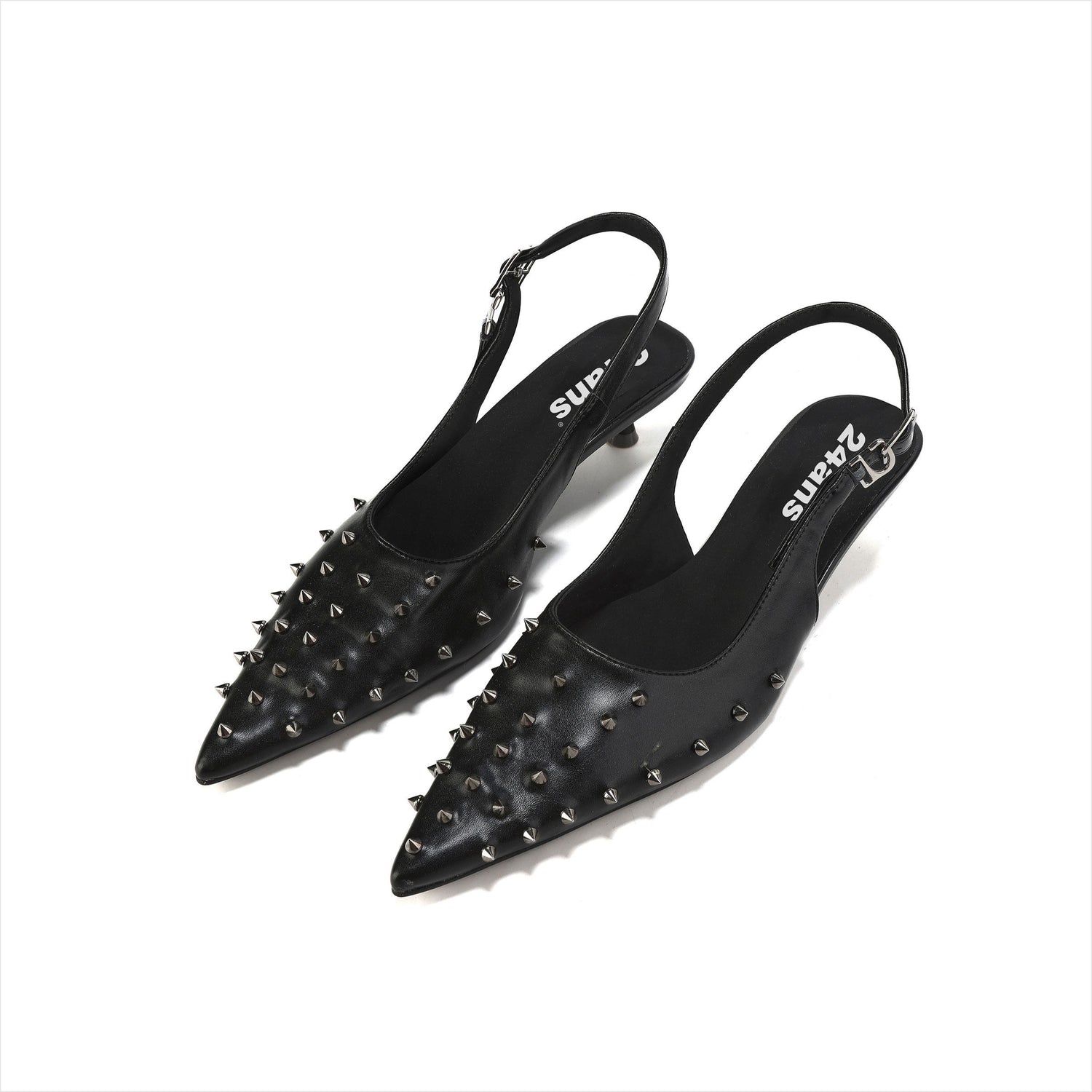 Punk Grunge Studded Pointed-Toe Flats
