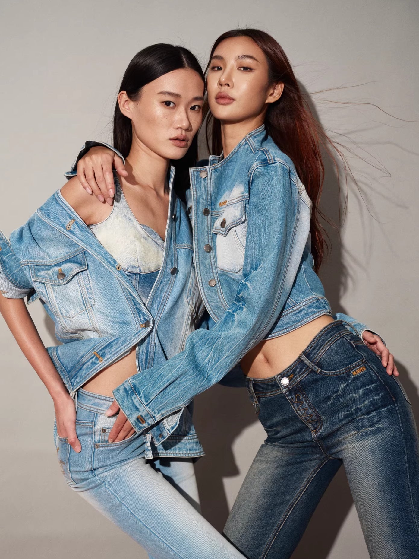 Washed Twill Denim Jacket