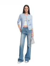 Cashmere Round Neck Regular Shoulder Cardigan - CHINASQUAD