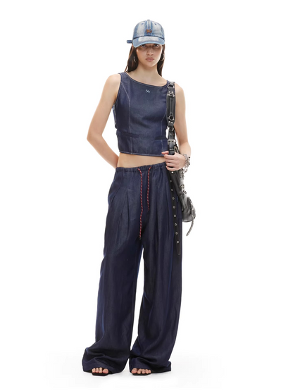 Matisse Lyocell Wide-Leg Straight Denim Jeans