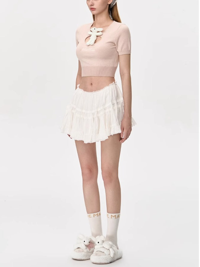 Plush Glow Doll Slide Sandals