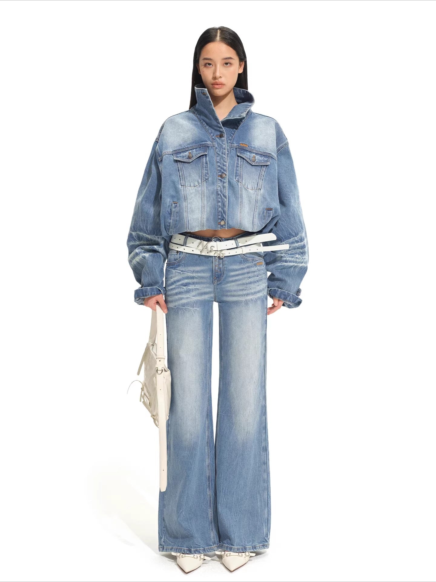 Proportion Straight-Leg Denim Pants
