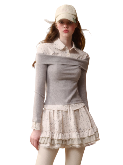 Bunny Fountain Original Printed Two-Piece Set