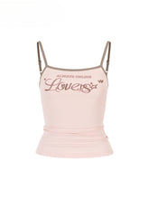 Color-Block Letter Print Camisole - CHINASQUAD