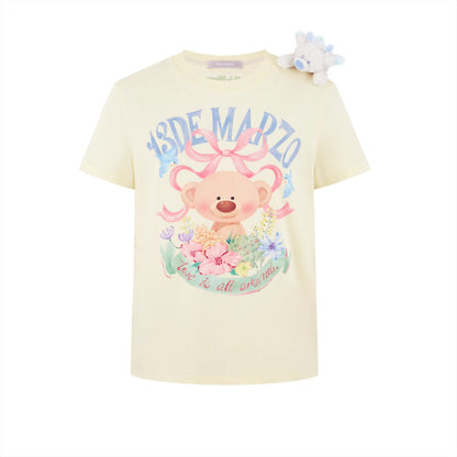 Floral Illustration Cotton Tee