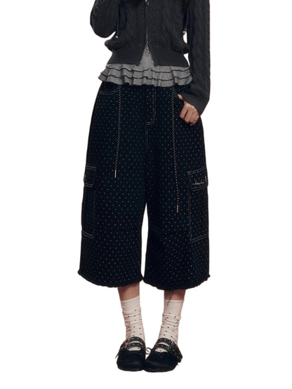 Vintage Washed Cropped Denim Pants