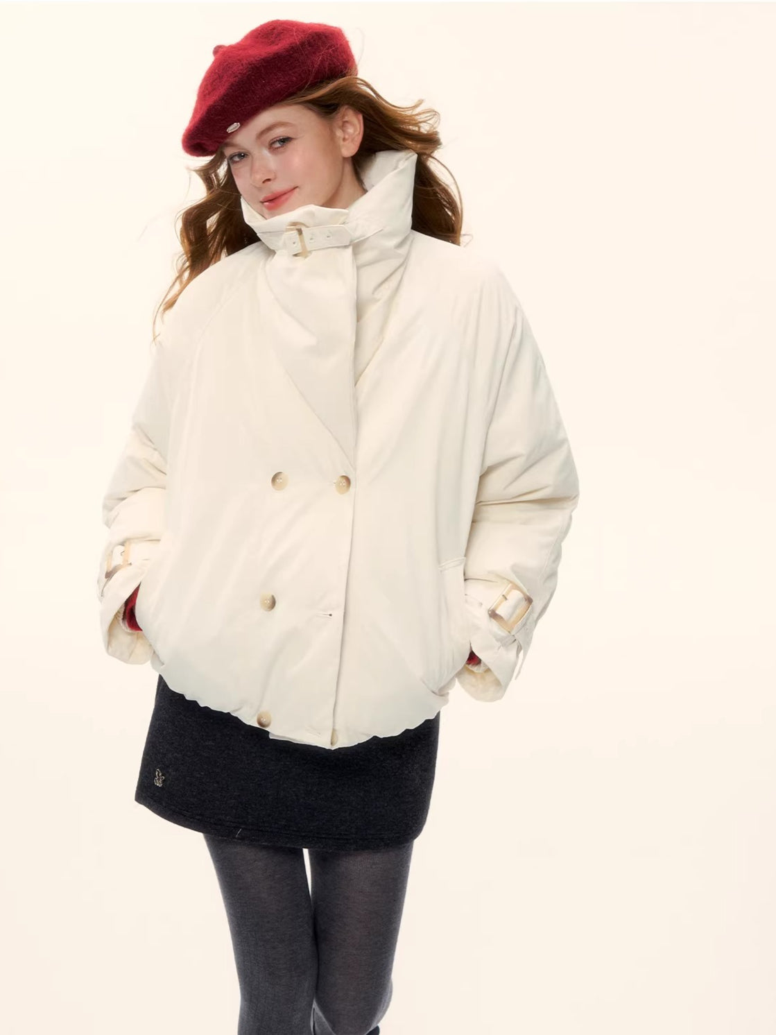 Duck Down Oversized Short Down Jacket