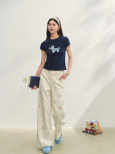 Print Dog Embroidered Tee - CHINASQUAD