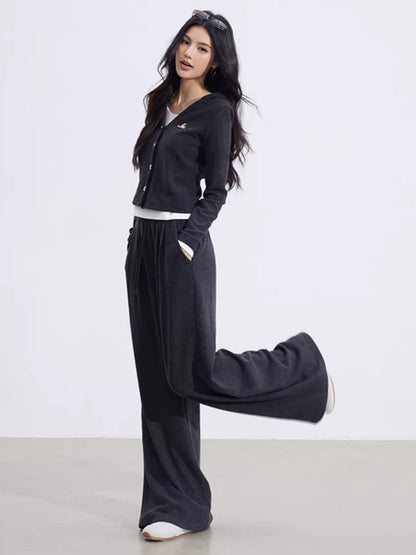 Layered Hooded Knit Set