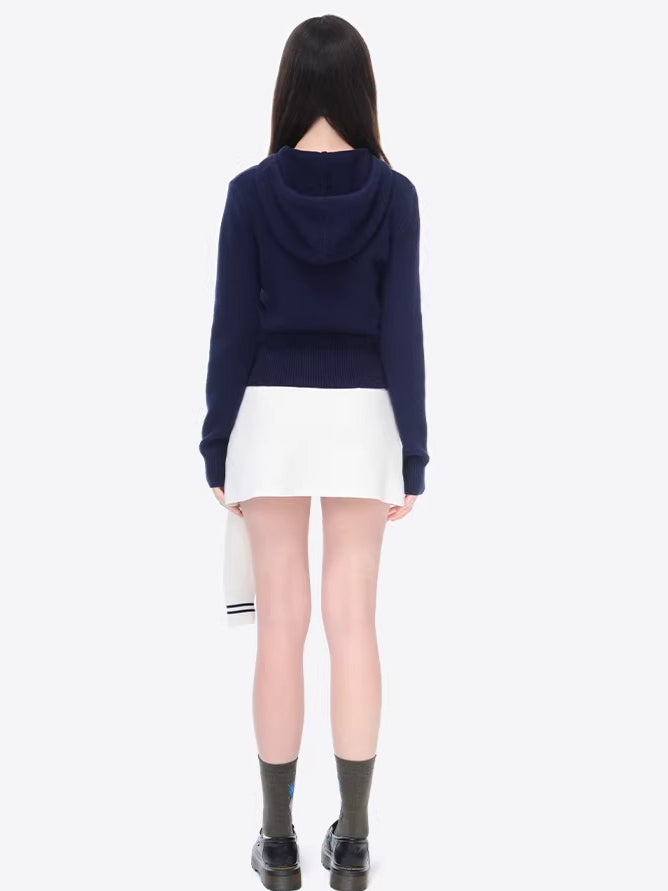 Fitted Cropped Knit Sweater