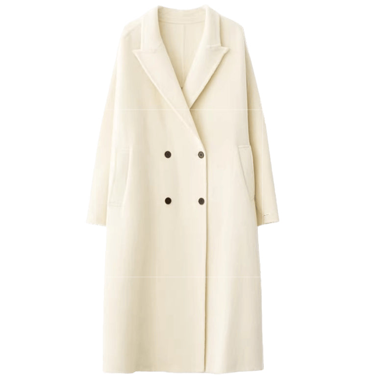 Tie-Belt Long Wool Coat