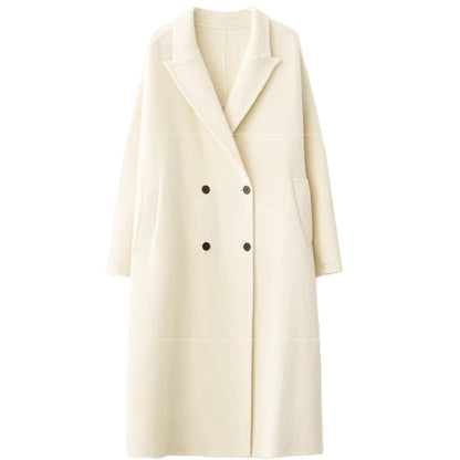 Tie-Belt Long Wool Coat