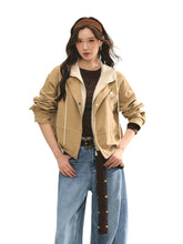 Two-piece Spliced Color-block Hooded Jacket - CHINASQUAD