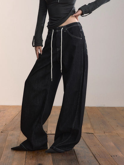 Denim Essence Relaxed Drawstring Pants