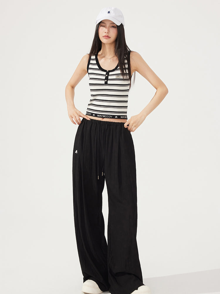Cool &amp; Breathable Lazy Wide-leg Pants