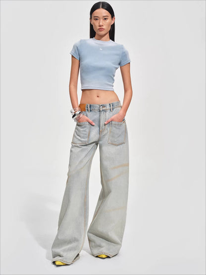 Equestrian Crest Fitted Crop T-Shirt