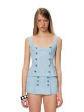 Double-Breasted Tailored Mini Skirt Set NeverMore