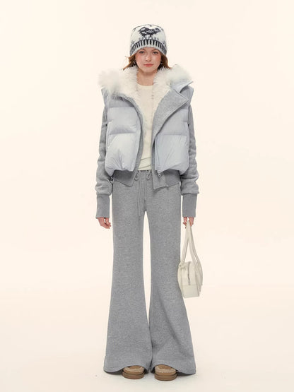 High-Waist Flared Lounge Pants