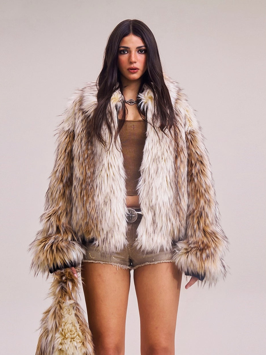 Arctic Cross Faux Fur Jacket