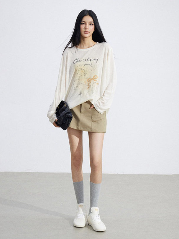 Sun-Protective Lightweight Long Sleeve T-Shirt