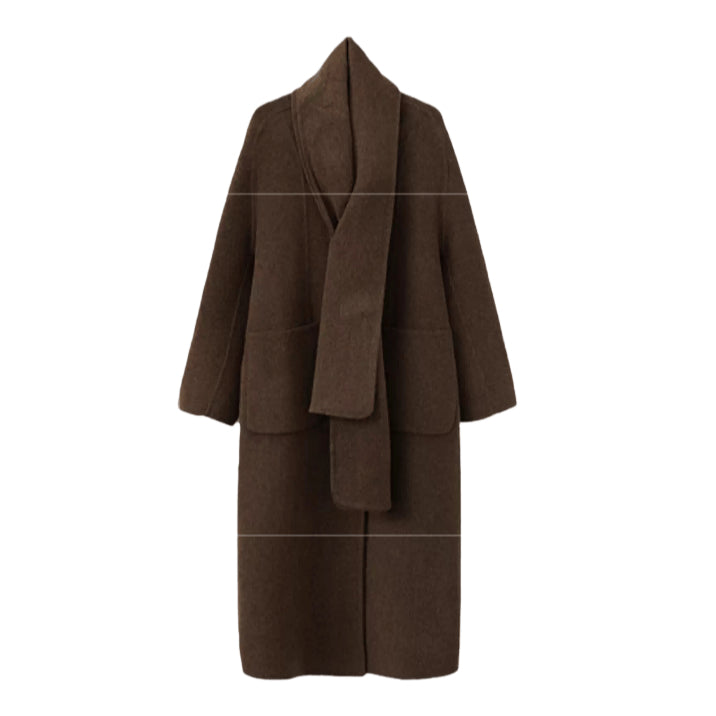 Oversized Double-Faced Wool Long Coat