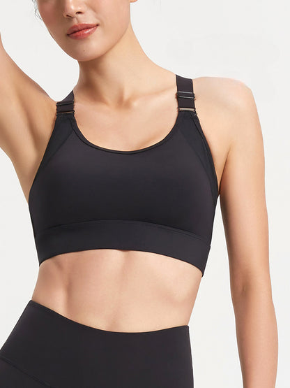 Back Clasp Adjustable One-piece Sports Bra