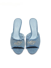 Blue Denim Chloe Heels - CHINASQUAD