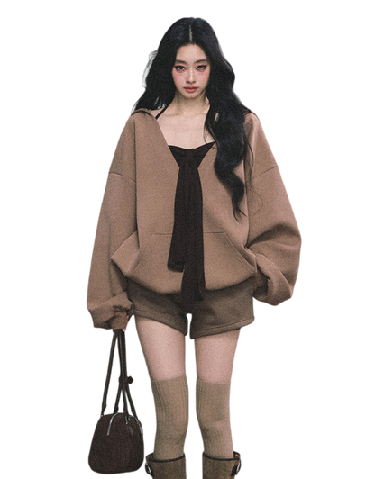 Autumn Leaves Hoodie Three-Piece Set