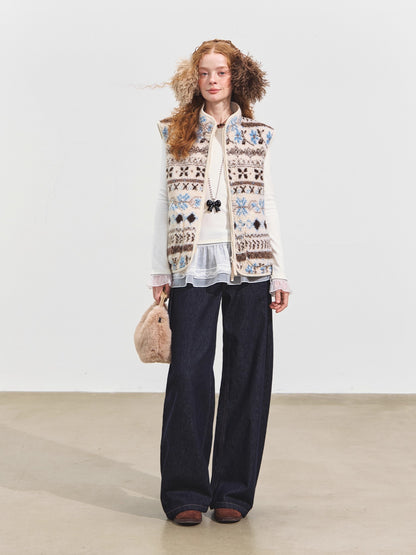 Raw Denim Pleated Banana Pants