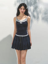 Fake Three-piece Lace Shell Logo Camisole T-shirt - CHINASQUAD