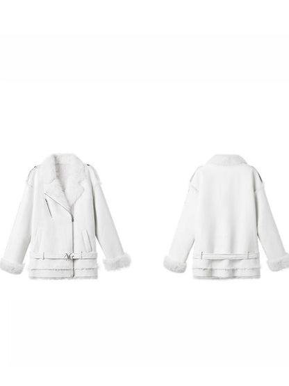 Polar Eco Faux Leather Fur Jacket