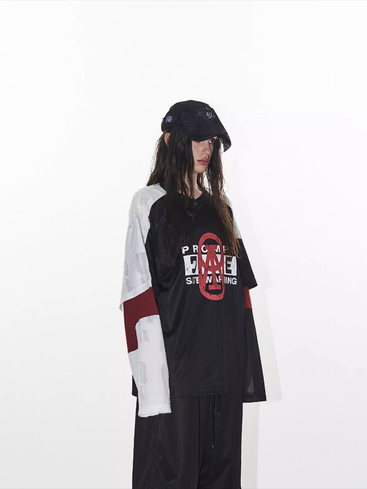 EXITMODE Textured Layered Sports Jersey Tee