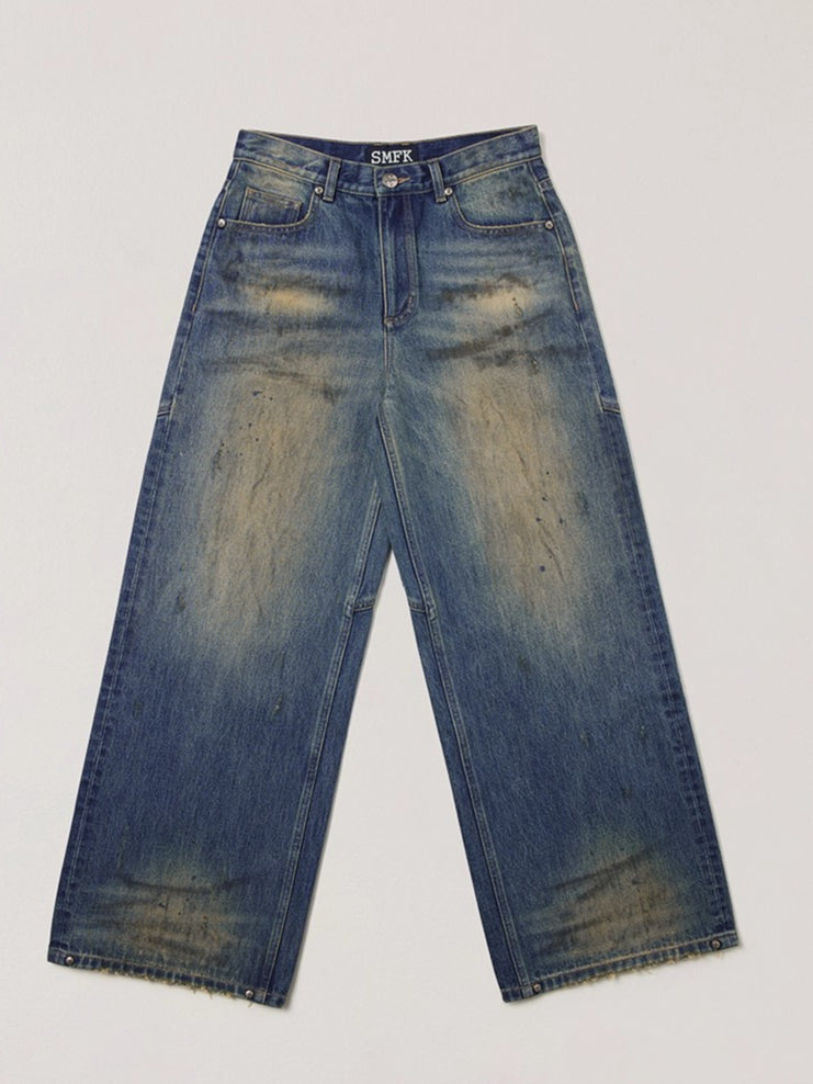 Desert Relic Straight-Leg Distressed Jeans