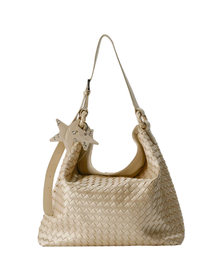Woven Hobo Tote Shoulder Bag ECODAY