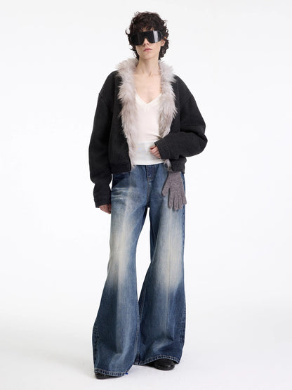 Wool-Blend Quilted Plush Jacket