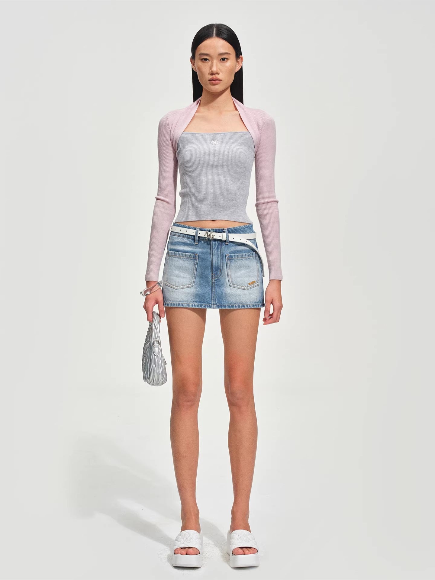 Slim-Fit Wool-Blend Knit Top