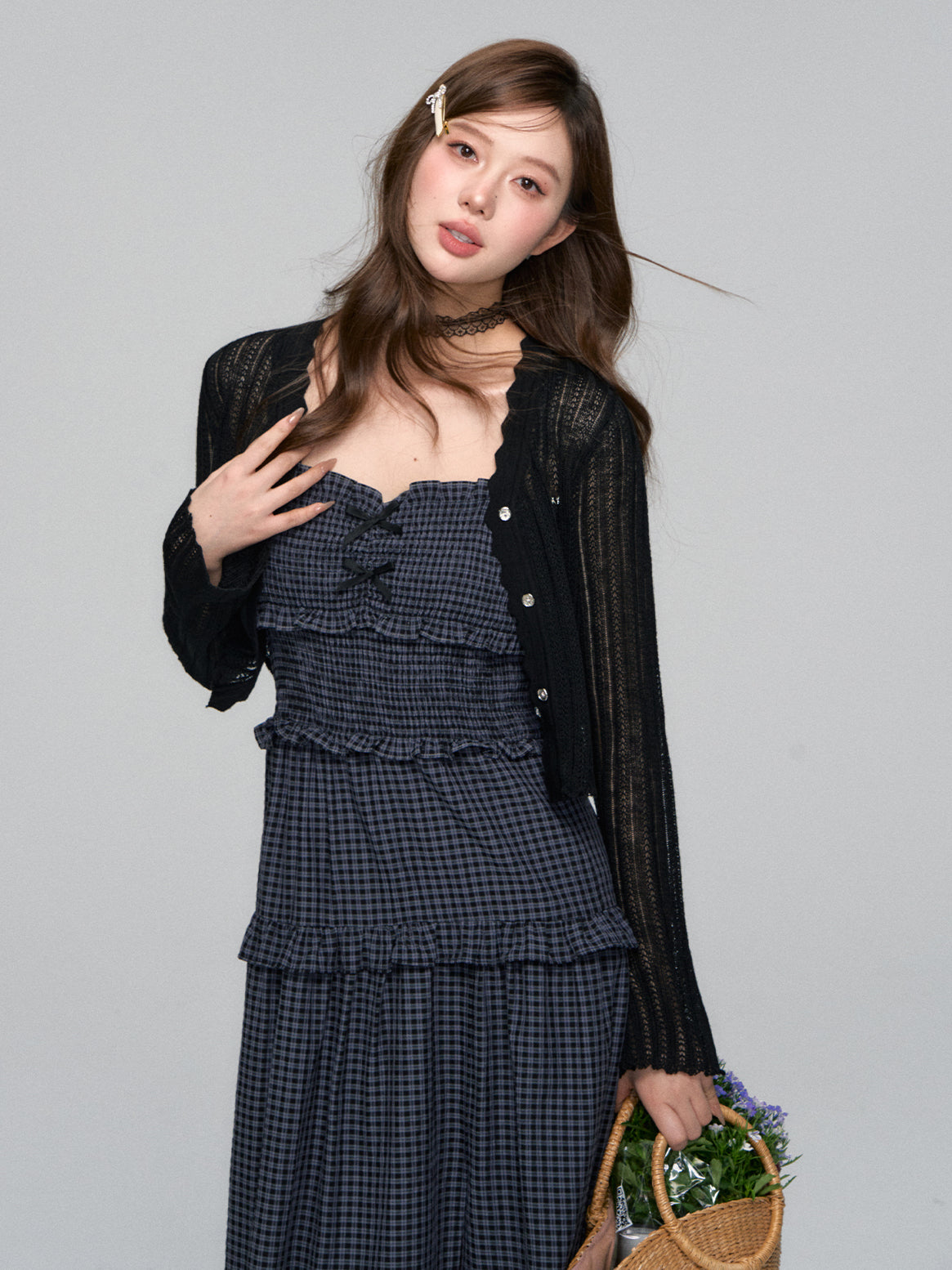 Lace-Trim UV Protection Cardigan